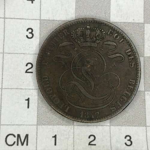1847 Belgium 5 cent - VF