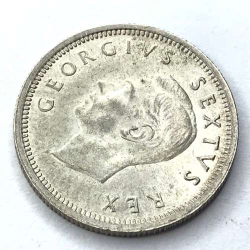 1950 SA Union Sixpence - uncirculated