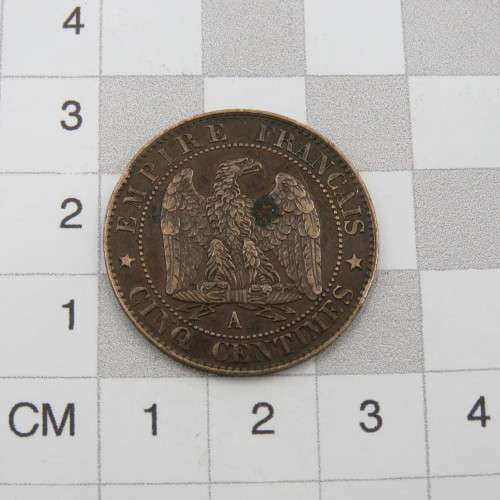 1855 A France  5 Centimes XF