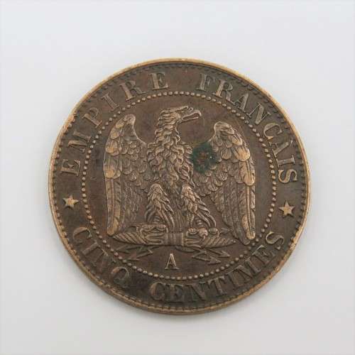 1855 A France  5 Centimes XF