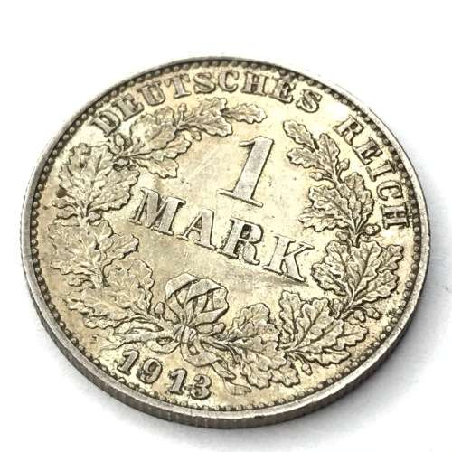 1913 G German Mark - AU+ - SCARCE