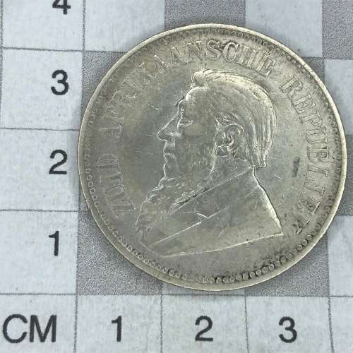 1895 ZAR Kruger Half Crown - aVF