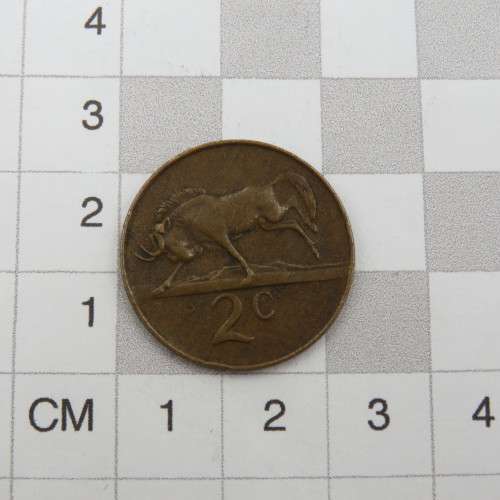 1988 South Africa Two cent error - Wildebeest tagged ear