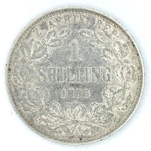 1896 ZAR Kruger 1 Shilling - VF+