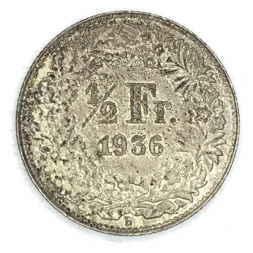 1936 Switzerland Half Franc - Uncirculated