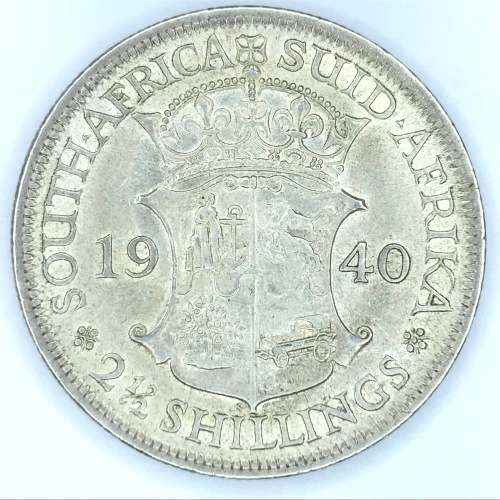 1940 SA Union Half Crown - AU+