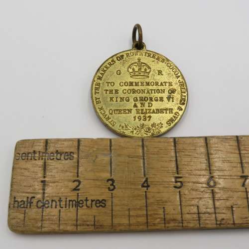 Coronation of George 6 Medallion - Rowntree Cocoa Jellies