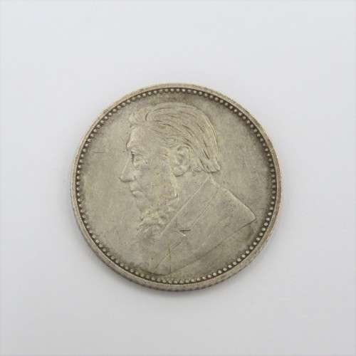 1897 ZAR Paul Kruger 6d sixpence XF