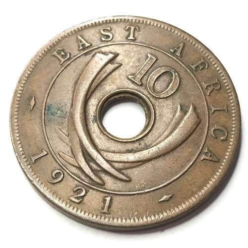 1921 East Africa Ten Cents - XF