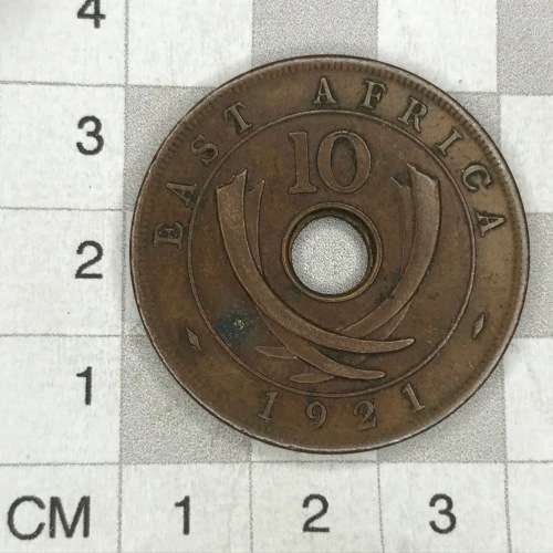 1921 East Africa Ten Cents - XF