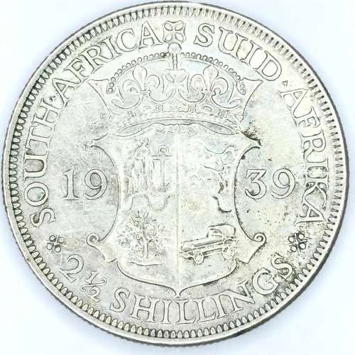 1939 SA Union Half Crown - XF+ - Scarce