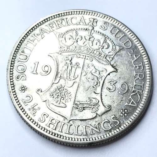 1939 SA Union Half Crown - XF+ - Scarce