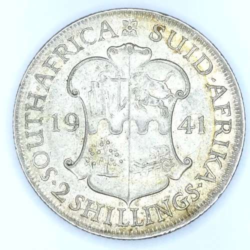 1941 SA Union Two Shilling - AU+