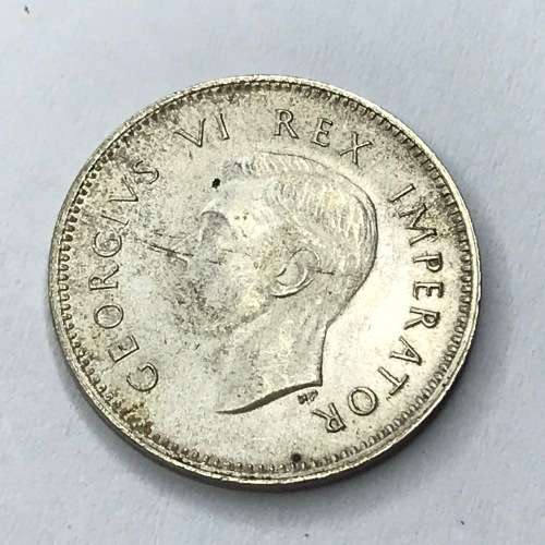 1943 SA Union 3 Pence Tickey - Uncirculated