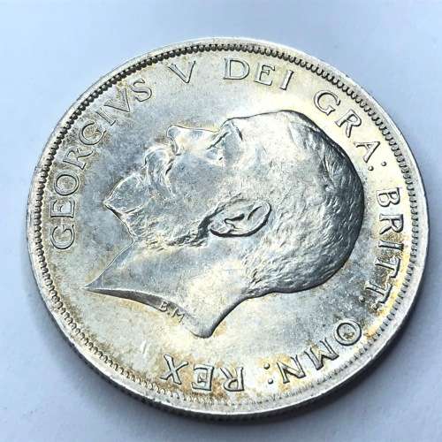1917 Great Britain Half Crown - UNC - With some bag marks - Full lustre