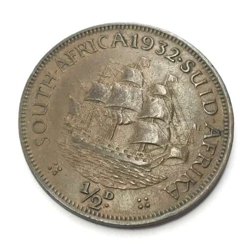 1932 SA Union Half Penny - XF+