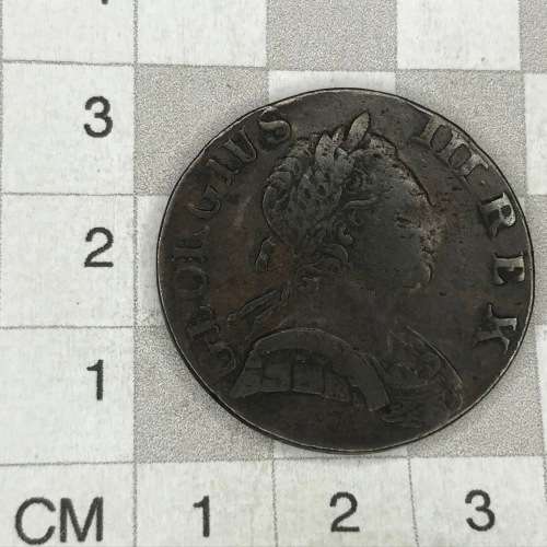 1773 Great Britian George 3 Half Penny - VF