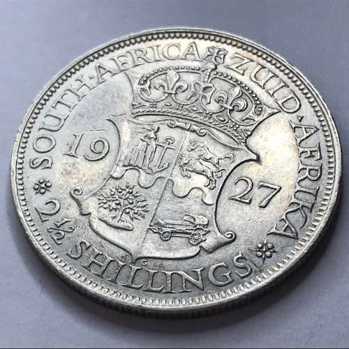1927 ZAR Half Crown - XF+