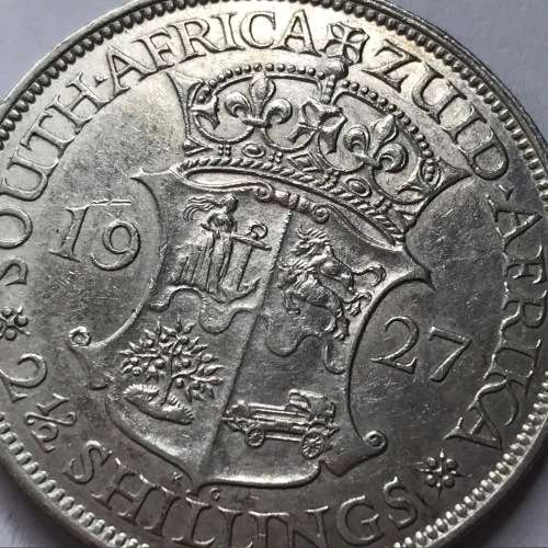1927 ZAR Half Crown - XF+