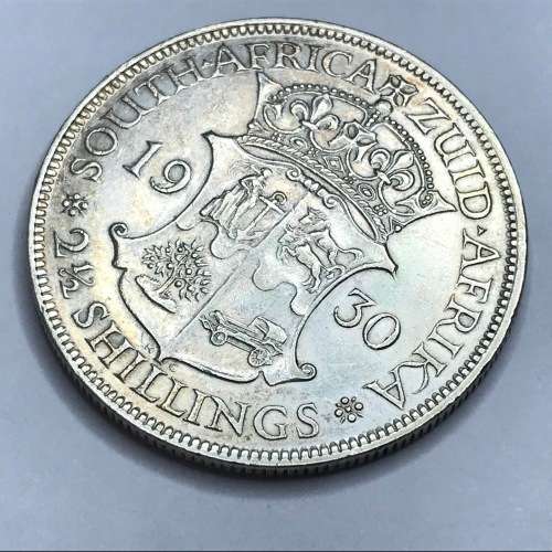 1930 ZAR 1/12 Shilling Half Crown - AU