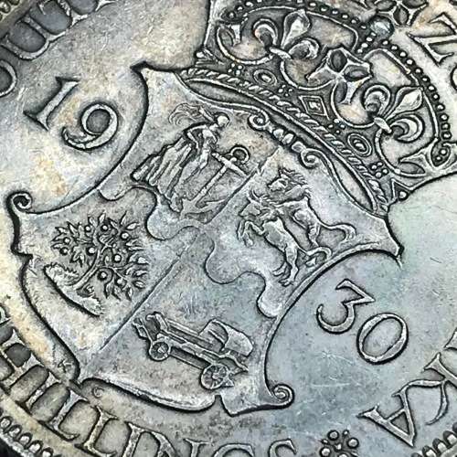 1930 ZAR 1/12 Shilling Half Crown - AU