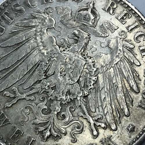 1901 Germany Prussia Two Mark - Some fine scratches