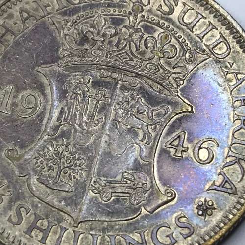 1946 SA Union Shilling half crown - only 11388 minted
