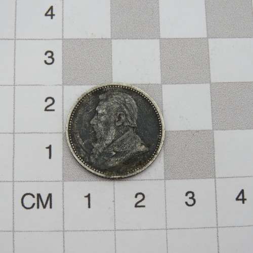 1895 ZAR Paul Kruger 6d sixpence