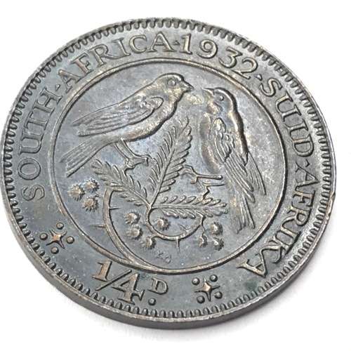 1932 SA Union Farthing - AU+