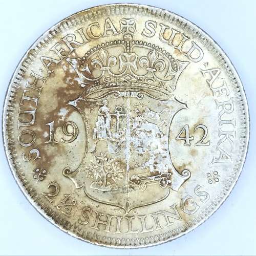 1942 SA Union Half Crown - AU