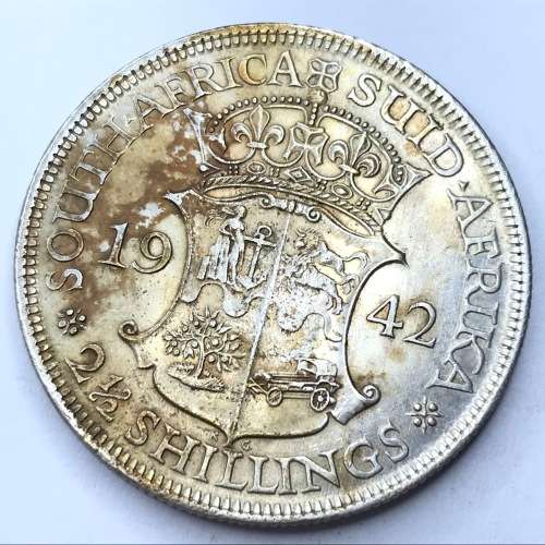 1942 SA Union Half Crown - AU