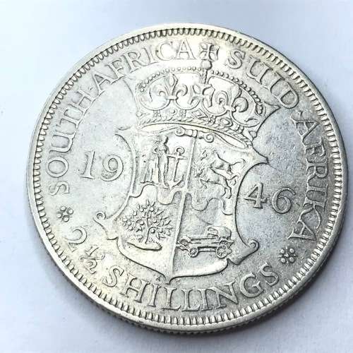 1946 SA Union Half Crown - Ultra scarce - Mintage 11238
