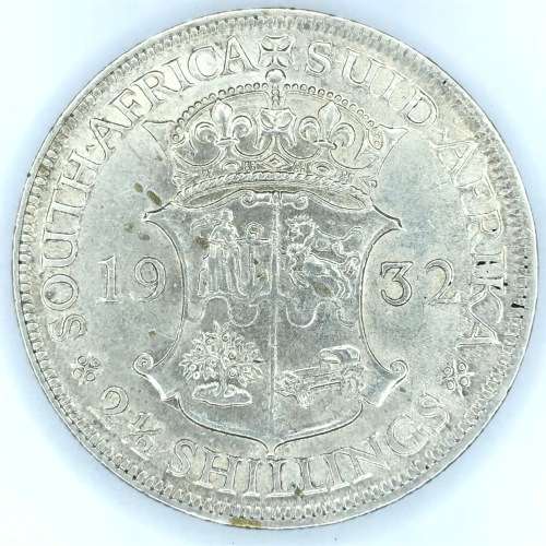 1932 SA Union Half Crown - XF+ (EF)