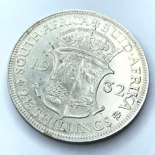 1932 SA Union Half Crown - XF+ (EF)