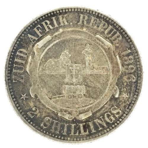 1896 ZAR Kruger 2 Shillings -free AU