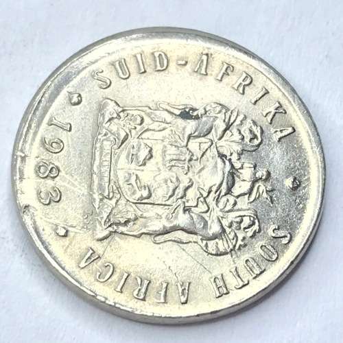 1983 RSA 5 cent - misstruck error coin