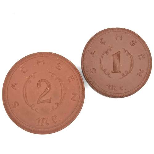 Set of 1921 German notgeld pieces - porcelain