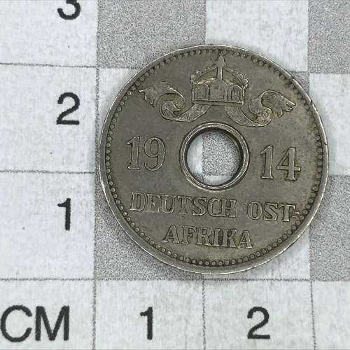 1914 German East Africa j 5 Heller -