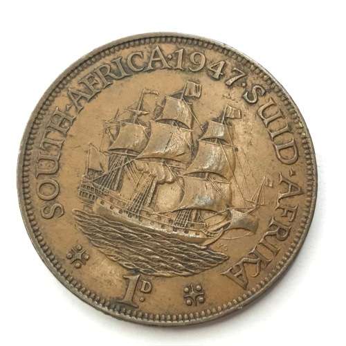 1947 SA Union One Penny - VF