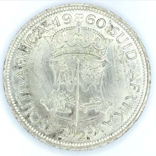 1960 SA Union Half Crown - UNC only 12168 minted - Totally undervalued