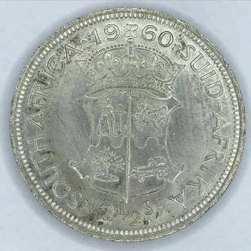 1960 SA Union Half Crown - UNC only 12168 minted - Totally undervalued
