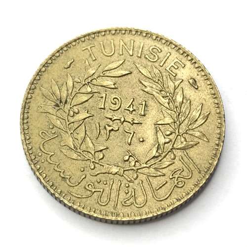 1941 Tunisia Two Francs -