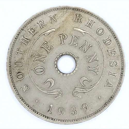 1939 Southern Rhodesia penny - - Excellent coin