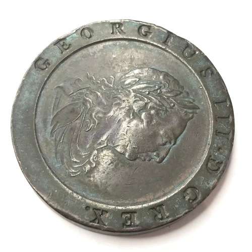 1797 British George III Cartwheel 2 Pence - SCARCE