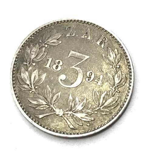 1894 ZAR Kruger 3d - VF - Very Scarce