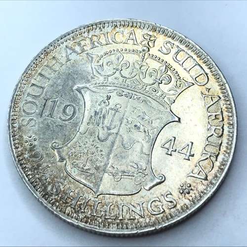 1944 SA Union Half Crown - UNC - Some bag marks