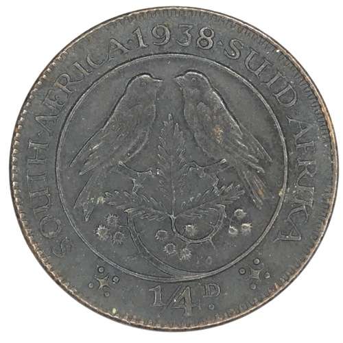 1938 SA Union 1/4d Farthing - AU+