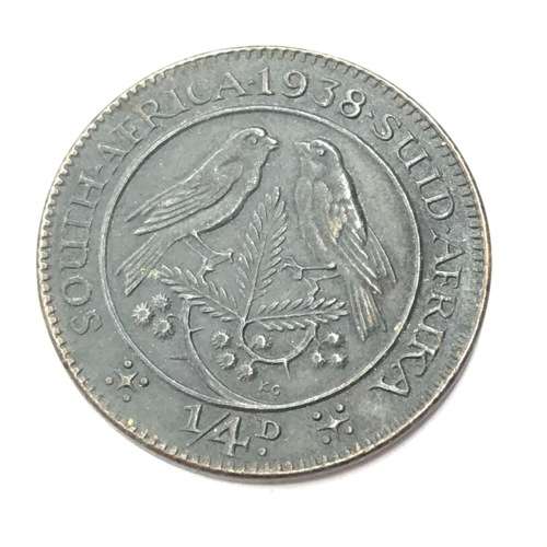 1938 SA Union 1/4d Farthing - AU+