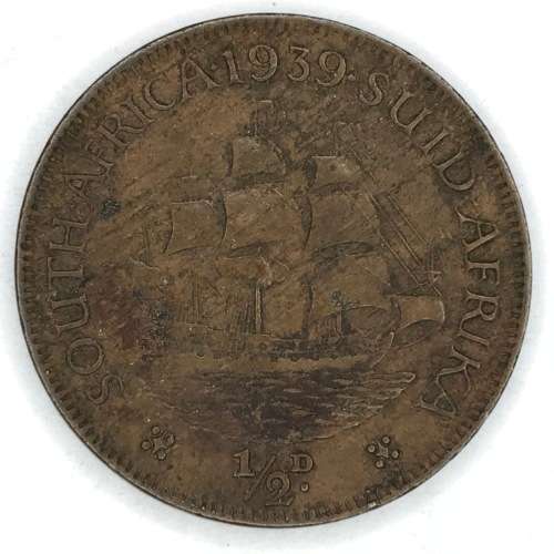 1939 SA Union Half Penny - XF