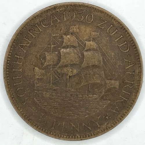 1930 SA Union Half Penny -